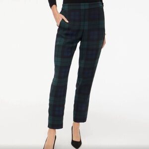 JCrew Jamie Black Watch plaid pants NWT Sz 2